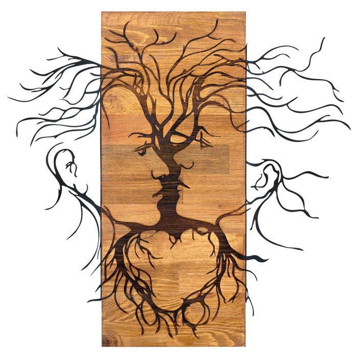 Wallity Old Love - Escultura de Pared en Negro y Nogal Wallity Old Love - Escultura de Pared en Negro y Nogal